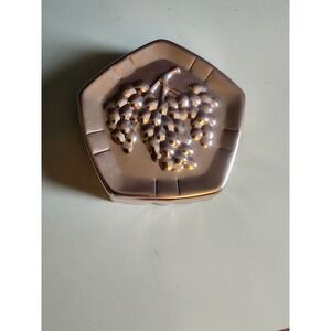 West Bend Jello Cake Aluminum Hexagon Grapes Hanging Mold Pan Vintage